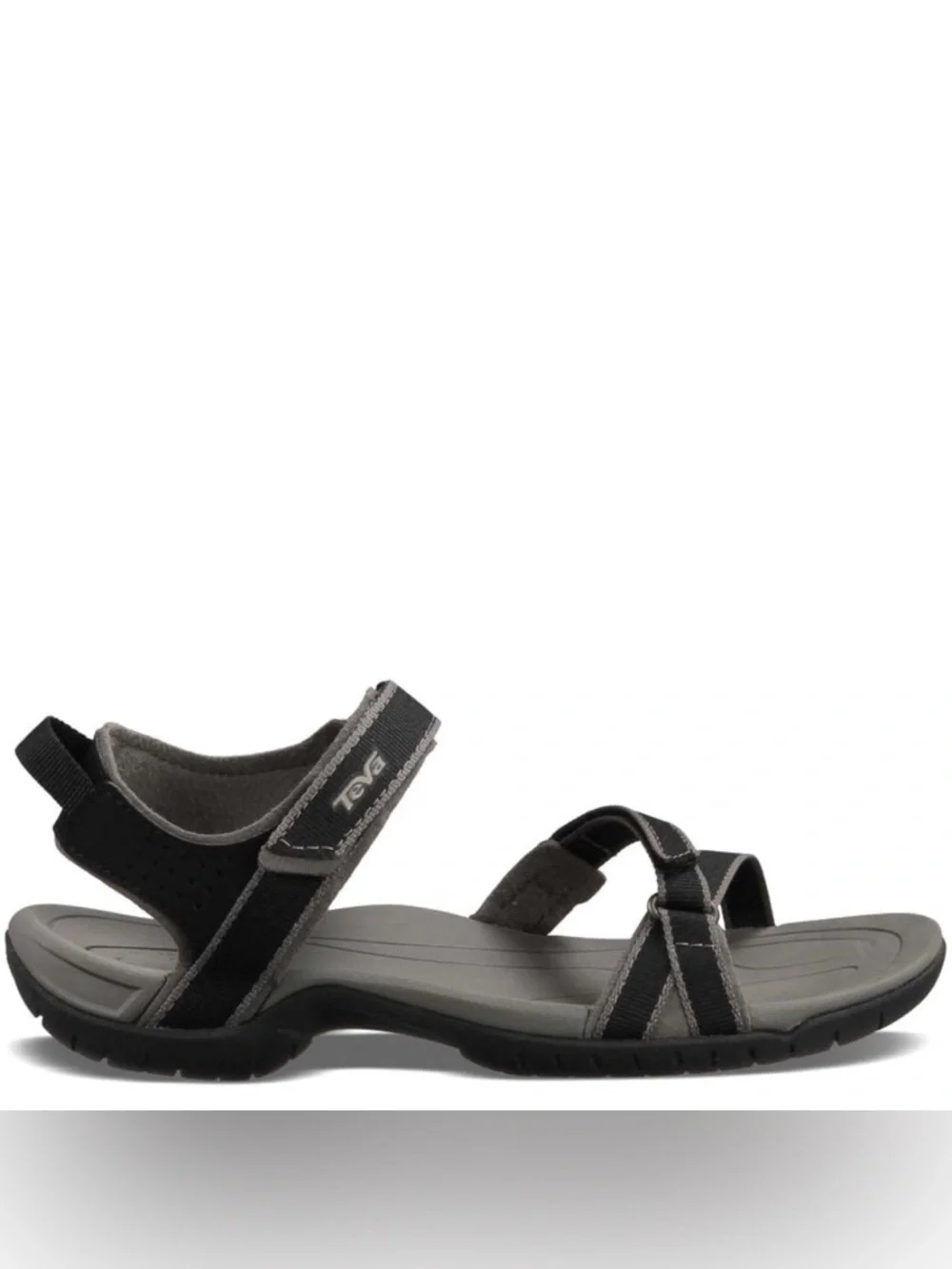 Teva Strappy Sport Sandals Black Trail Hiking Comfort US 7
